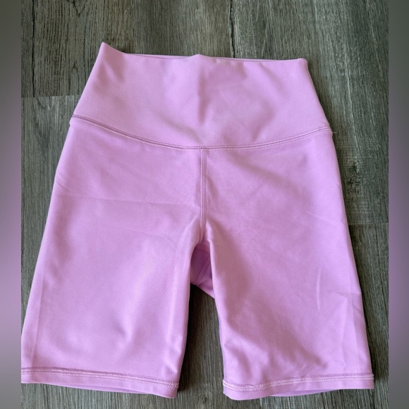 Abercrombie YPB Bike Shorts Workout Gym Shorts Spandex Purple Warm Pink Size XS - Picture 4 of 7